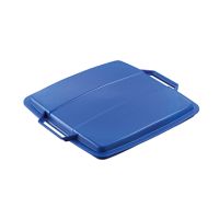 DURABLE Abfalleimer DURABIN FLIP VEH2012031 52x61x49cm grau/blau