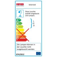 Hansa-Technik Tischleuchte Valencia h5010618 LED 3.000K 4,8W silber