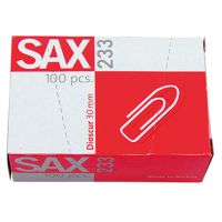 SAX Büroklammer 1-233-00 30mm verzinkt 100 Stück