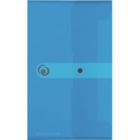 Herlitz Dokumententasche 11207099 DIN lang PP transparent blau