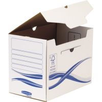 Bankers Box Archivschachtel Basic 4460402 A4+ ws/bl 25 Stück