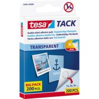 tesa Klebepad Tack 59401-00000 10x10mm transparent 200 Stück