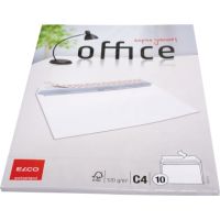 ELCO Briefumschlag Office 7447612 C4 ohne Fenster haftklebend weiß 10 Stück