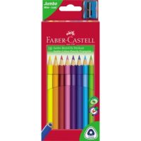 Faber-Castell Farbstift triangular Jumbo farbig sortiert 10 Stück