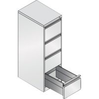 C+P Hängeregistraturschrank Acurado 12434311S10000 A4 4Schübe lgr