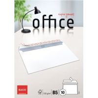 ELCO Briefumschlag Office 7449512 B5 ohne Fenster haftklebend weiß 10 Stück
