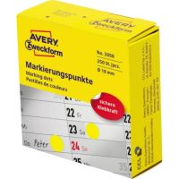Avery Zweckform Markierungspunkt 3856 19mm gelb 250 Stück