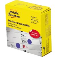 Avery Zweckform Markierungspunkt 3857 19mm blau 250 Stück