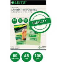 Leitz Laminierfolie 33817 DIN A5 80mic 100 Stück