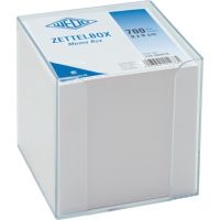 WEDO Zettelbox 270265016 95x95mm gefüllt transparent