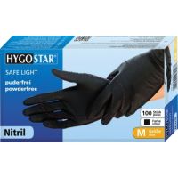 HYGOSTAR Einweghandschuh SAFE LIGHT 27008 Nitril XL schwarz 100 Stück