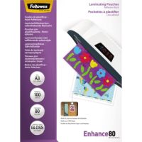 Fellowes Laminierfolie Enhance 80 5302302 DIN A3 transparent 100 Stück