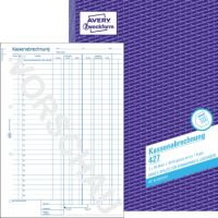 Avery Zweckform Kassenabrechnung 427 DIN A4 2x50Blatt