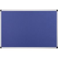 Bi-office Pinnwand Maya FA0543170 Aluminiumrahmen Filz 120x90cm blau