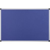 Bi-office Pinnwand Maya FA0343170 Aluminiumrahmen Filz 90x60cm blau