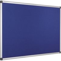 Bi-office Pinnwand Maya FA0543170 Aluminiumrahmen Filz 120x90cm blau