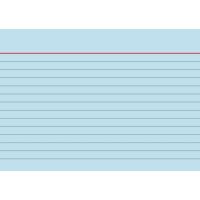 BRUNNEN Karteikarte 102260130 DIN A6 liniert blau 100 Stück