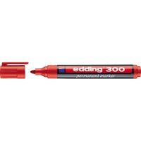 edding Permanentmarker 300 4-300002 1,5-3mm Rundspitze nachfüllbar rot