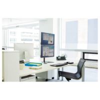 Fellowes Monitorarm 8044001 doppelt freistehend vertikal schwarz