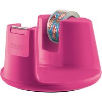 tesa Tischabroller Easy Cut Compact 53823-00000 pink +Klebefilm
