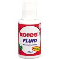 KORES Korrekturmittel Fluid KF66101 20ml Pinsel weiß