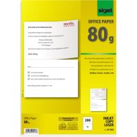 SIGEL Kopierpapier LP202 A4 querperforiert auf A5 100 Blatt