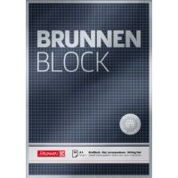 BRUNNEN Briefblock BRUNNEN BLOCK 1052828 A4 90g kar. schwarz