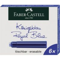 Faber-Castell Tintenpatronen 185506 Standard königsblau 6 Stück
