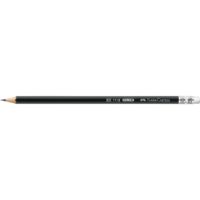 Faber-Castell Bleistift 111200 mit Gummitip HB schwarz