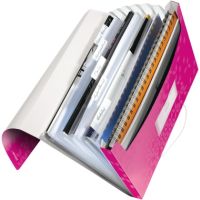 Leitz Fächermappe WOW 45890023 DIN A4 6Fächer PP pink