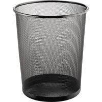 helit Papierkorb Mesh H2518595 26,5x28cm 15l rund Metall schwarz