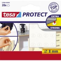 tesa Lärm-/Rutschstopper Protect 57898 Ø 8 mm transparent 28 Stück