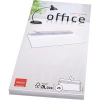 ELCO Briefumschlag Office 7446212 C5/6 DIN lang haftklebend weiß 25 Stück