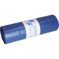 DEISS Müllbeutel 90099 m.Zugband LDPE 120l blau 15 Stück