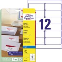 AVERY Zweckform Inkjet-Etiketten/J8177-25, weiß, 99,1x42,3, Inh. 300