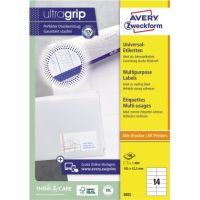 Avery Zweckform Universaletikett 3653 105x42,3mm weiß 1.400 Stück