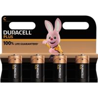 DURACELL Batterie Plus Baby C 141865 1,5V 4 Stück