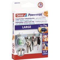 tesa Klebestücke Powerstrips Large 58000-00102 81x15mm weiß 10 Stück