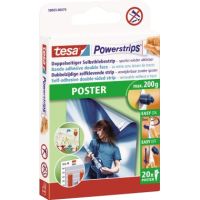 tesa Klebestücke Powerstrips Poster 58003-0079 14,5x33mm weiß 20 Stück