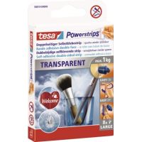 tesa Klebestück Powerstrips Large 58810-00000 transparent 8 Stück