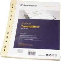 Soennecken Trennblätter 1496 DIN A4 180g RC Karton ch 100 Stück