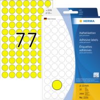 HERMA Markierungspunkt 2231 13mm Papier gelb 2.464 Stück