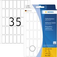 HERMA Vielzwecketikett 2350 12x30mm Papier weiß 1.120 Stück