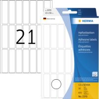 HERMA Vielzwecketikett 2370 13x50mm Papier weiß 672 Stück