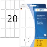 HERMA Vielzwecketikett 2400 19x40mm Papier weiß 640 Stück