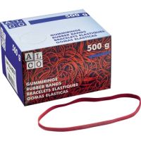 ALCO Gummiband 757/2 flach messend 6x200mm rot 500g/Pack.