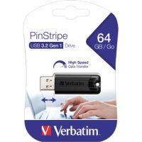 Verbatim USB-Stick PinStripe 49318 USB 3.0 64GB schwarz