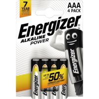Energizer Batterie Alkaline Power E300132600 AAA Micro 4 Stück