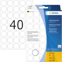 HERMA Markierungspunkt 2250 19mm Papier weiß 1.280 Stück