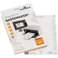 DURABLE Einsteckschild BADGEMAKER 145302 75x40mm weiß 240 Stück